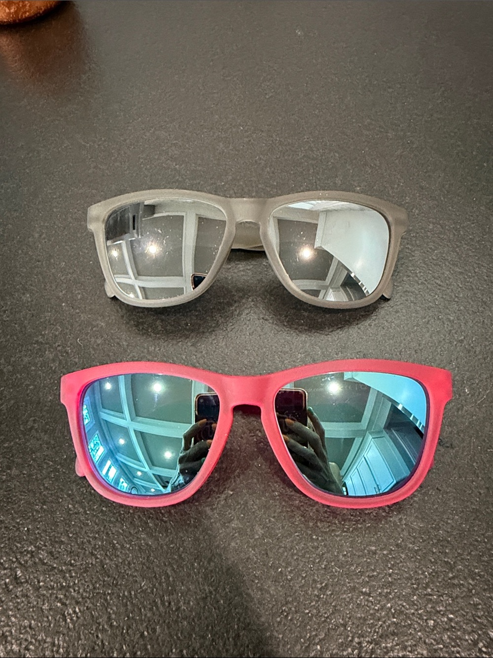 Goodr OG Polarized Sunglasses - Gray & Pink Frames
